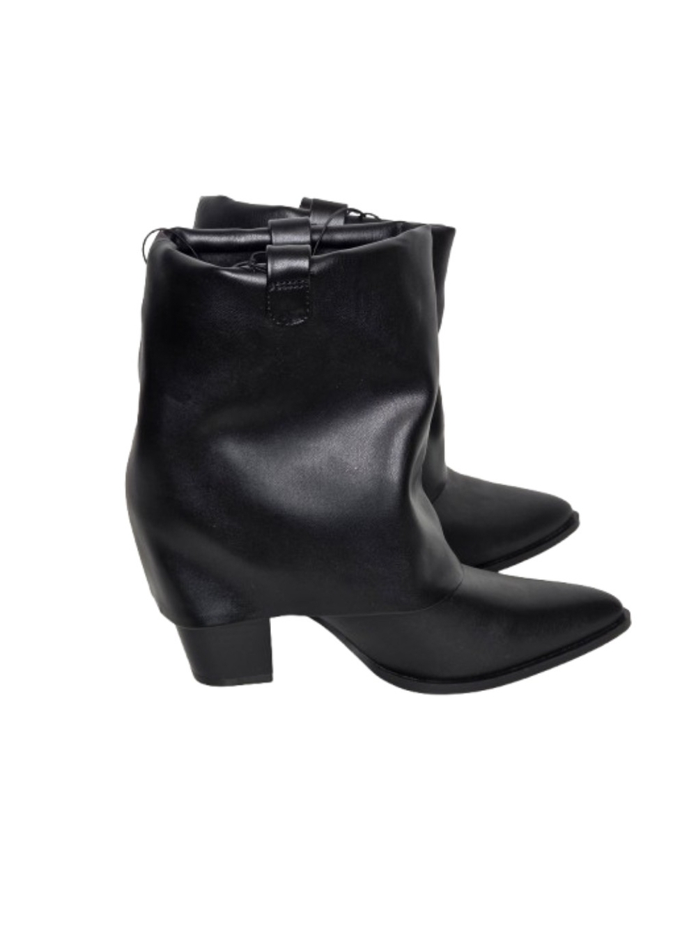 NWT Madden Girl Black Slouch Pointed Toe Boots Size 9